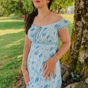 Her Universe Peter Pan Wendy Floral Midi Dress